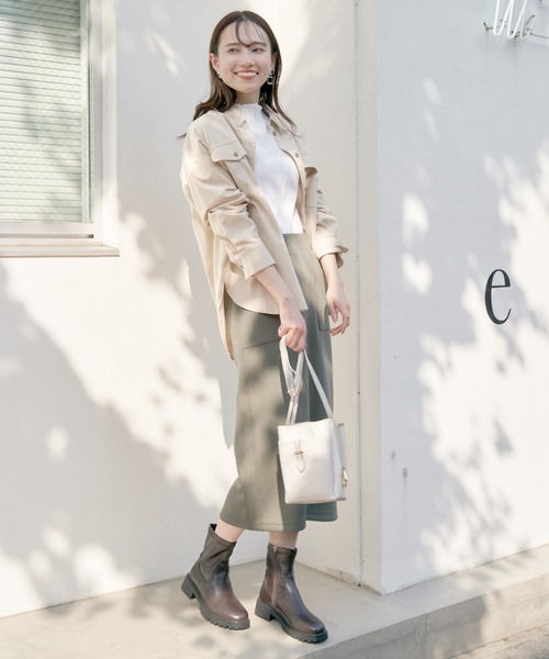 ikka（イッカ）の「【雑誌InRed10月号掲載】オーバーシャツ（シャツ/ブラウス・レディース・オフホワイト/ブルー/ネイビー・L/M/S）」の6枚目の写真