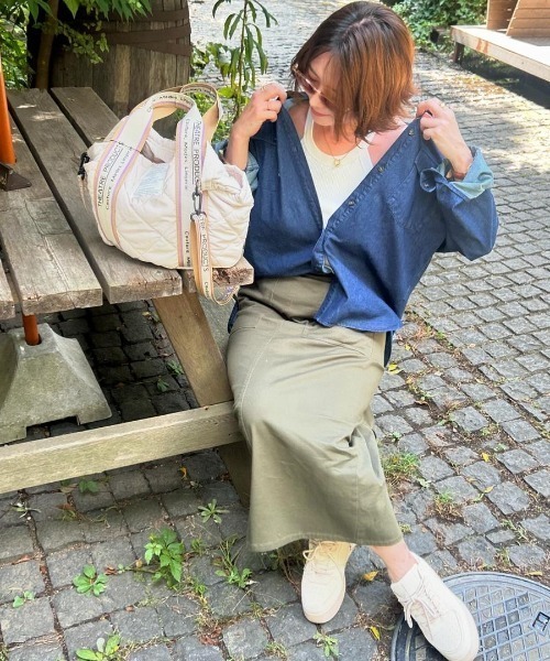 ikka（イッカ）の「【雑誌InRed10月号掲載】オーバーシャツ（シャツ/ブラウス・レディース・オフホワイト/ブルー/ネイビー・L/M/S）」の10枚目の写真