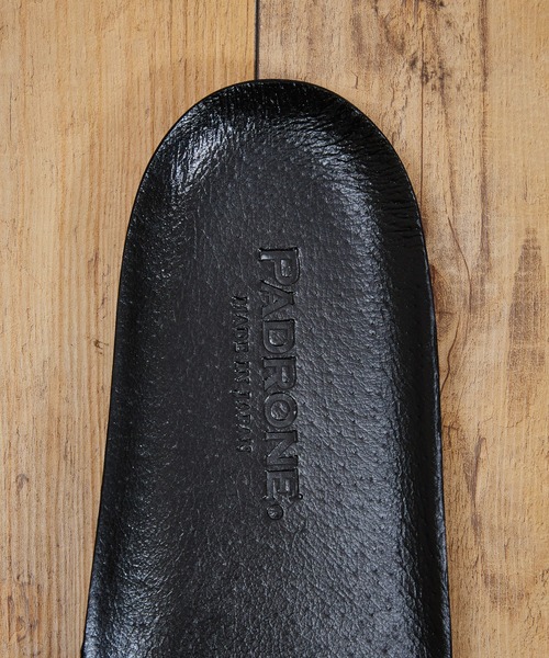 PADRONE（パドローネ）の「PADRONE パドローネ / Leather Insole 別注レザーインソール / PU9999-9302（インソール/シューズクッション・メンズ・キャメル/ブラック・MEDIUM/LARGE）」の6枚目の写真