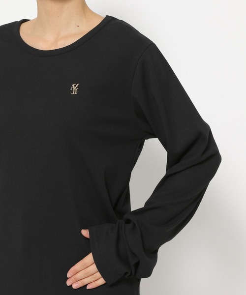 Anui(アニュイ)の「【UNISEX/3サイズ展開】プレートリブトップス(Tシャツ/カットソー・レディース・オフホワイト/ブラック/ブラウン・LARGE/MEDIUM/SMALL)」の11枚目の写真