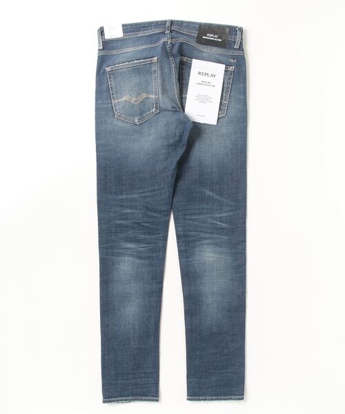 REPLAY（リプレイ）の「MAESTROレギュラースリムWILLBI コンフォートインディゴストレッチデニム（デニムパンツ・メンズ・ブルー・36inch/30inch/28inch/29inch/31inch/32inch/33inch/34inch）」の2枚目の写真