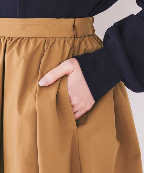 UNTITLED（アンタイトル）の「【後ろウエストゴム/洗える】ギャザー