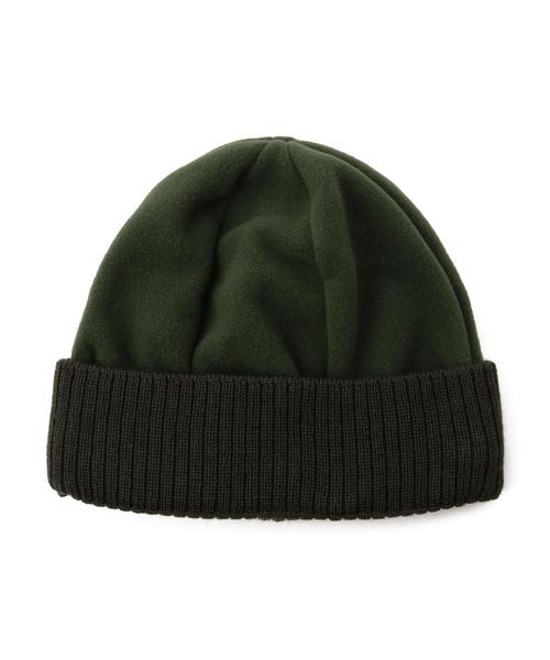 BEAUTY&YOUTH UNITED ARROWS（ビューティーアンドユースユナイテッドアローズ）の「＜GRILLO×BY＞ FLEECE CAP/ニットキャップ ◆（ニットキャップ/ビーニー・メンズ・ブラック/ワインレッド/オリーブ/ネイビー・ONE）」の2枚目の写真