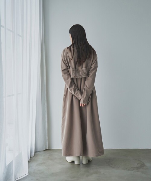 RONEL(ロネル)の「レイヤードシャツワンピース(ワンピース・レディース・ブラック/ベージュ・S/M)」の10枚目の写真