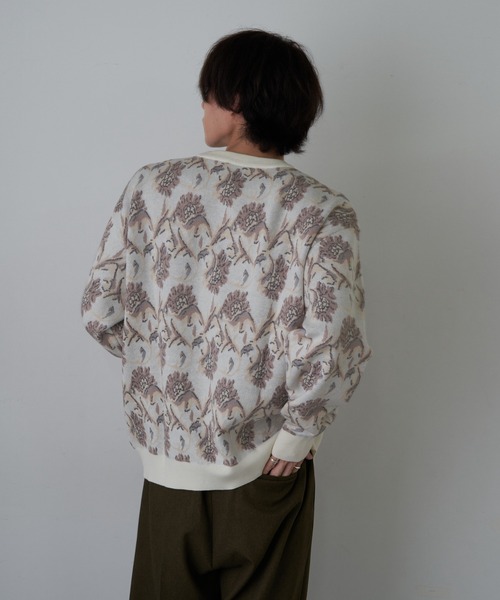 COLONY 2139(コロニートゥーワンスリーナイン)の「スウェットライクペイズリーニット(ニット/セーター・メンズ・チャコールグレー/アイボリー・MEDIUM/LARGE)」の5枚目の写真