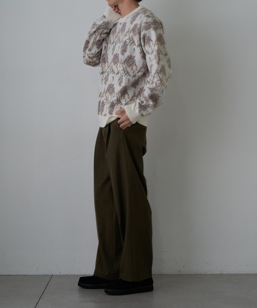 COLONY 2139(コロニートゥーワンスリーナイン)の「スウェットライクペイズリーニット(ニット/セーター・メンズ・チャコールグレー/アイボリー・MEDIUM/LARGE)」の12枚目の写真