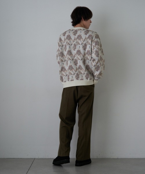 COLONY 2139(コロニートゥーワンスリーナイン)の「スウェットライクペイズリーニット(ニット/セーター・メンズ・チャコールグレー/アイボリー・MEDIUM/LARGE)」の13枚目の写真