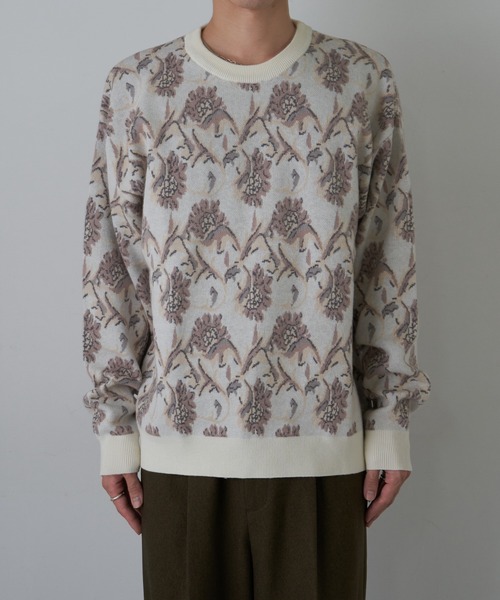 COLONY 2139(コロニートゥーワンスリーナイン)の「スウェットライクペイズリーニット(ニット/セーター・メンズ・チャコールグレー/アイボリー・MEDIUM/LARGE)」の19枚目の写真
