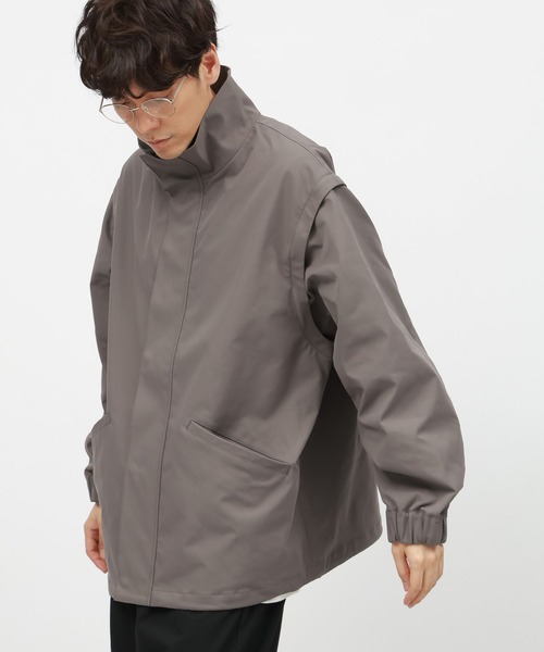 LAKOLE（ラコレ）の「2WAYスタンドブルゾン/143947（ブルゾン・メンズ・ブラック/サンドグレー/カーキ・LARGE/MEDIUM）」の9枚目の写真