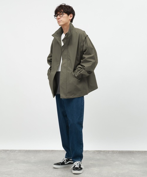 LAKOLE（ラコレ）の「2WAYスタンドブルゾン/143947（ブルゾン・メンズ・ブラック/サンドグレー/カーキ・LARGE/MEDIUM）」の12枚目の写真