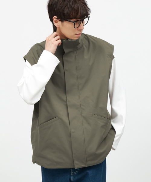 LAKOLE（ラコレ）の「2WAYスタンドブルゾン/143947（ブルゾン・メンズ・ブラック/サンドグレー/カーキ・LARGE/MEDIUM）」の14枚目の写真