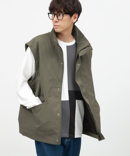 LAKOLE（ラコレ）の「2WAYスタンドブルゾン/143947（ブルゾン・メンズ・ブラック/サンドグレー/カーキ・LARGE/MEDIUM）」の15枚目の写真