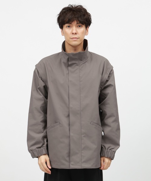 LAKOLE（ラコレ）の「2WAYスタンドブルゾン/143947（ブルゾン・メンズ・ブラック/サンドグレー/カーキ・LARGE/MEDIUM）」の16枚目の写真