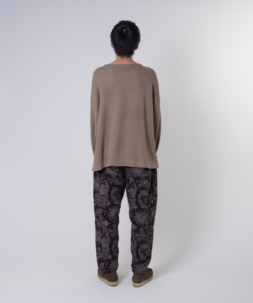 EFFECTEN(エフェクテン)の「【EFFECTEN】ee Embroidery Pullover Knit(ニット/セーター・メンズ・ブルー/モカ・FREE)」の8枚目の写真