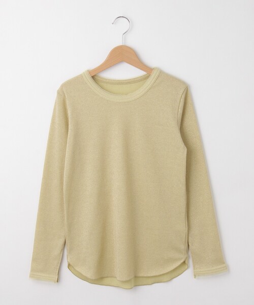 &Bridge(アンドブリッジ)の「seadrake(シードレイク) ラメリブカットソー(Tシャツ/カットソー・レディース・こしょう色系6・02)」の1枚目の写真