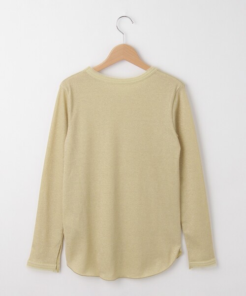 &Bridge(アンドブリッジ)の「seadrake(シードレイク) ラメリブカットソー(Tシャツ/カットソー・レディース・こしょう色系6・02)」の3枚目の写真
