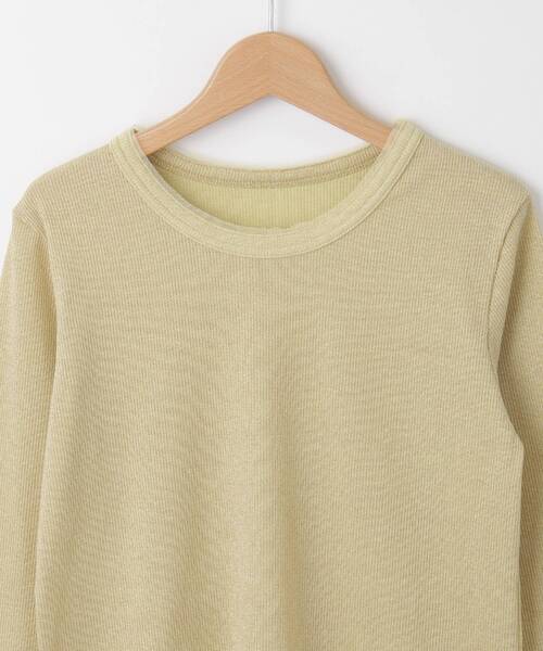 &Bridge(アンドブリッジ)の「seadrake(シードレイク) ラメリブカットソー(Tシャツ/カットソー・レディース・こしょう色系6・02)」の4枚目の写真