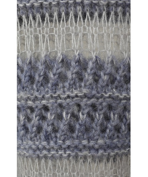 CLANE（クラネ）の「CLANE/クラネ/SHEER BORDER MOHAIR KNIT