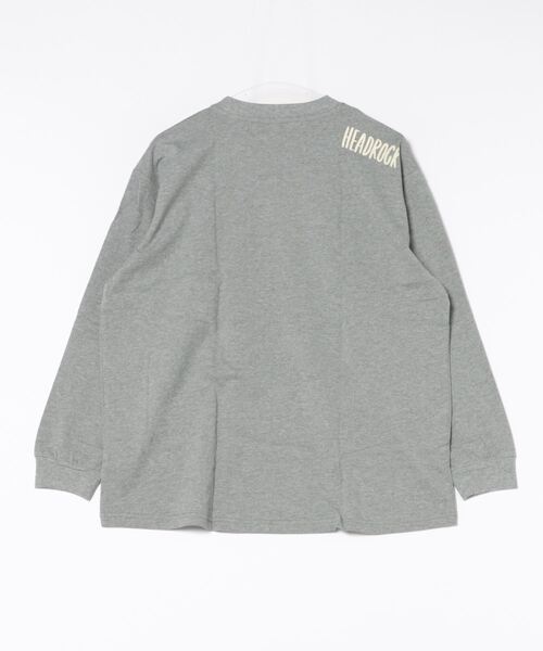 HEAD ROCK(ヘッドロック)の「HEADROCK/ヘッドロック 長袖オーバーサイズTシャツ(大人)(Tシャツ/カットソー・レディース・オフホワイト/杢グレー/スミクロ・160cm/170cm/180cm)」の4枚目の写真