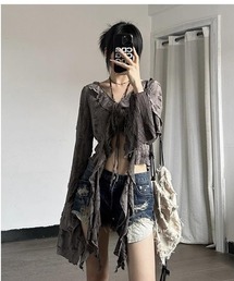 almo | フリルスリーブカーディガン(BQ)(カーディガン/ボレロ)