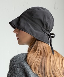 14+（イチヨンプラス）の「ナイロンチューリップクロシェプラスマイナス付き（ハット）」