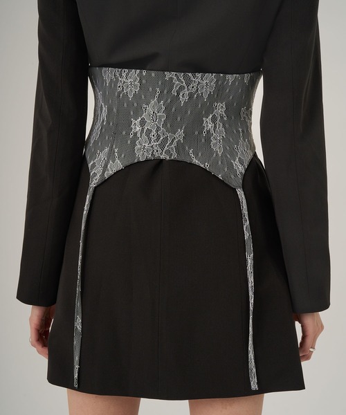 セール】Lace corset Jacket one-piece / レースコルセット