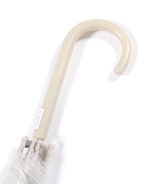 studio CLIP（スタディオクリップ）の「タータンチェックフロストビニール傘（長傘・レディース・グレー/ブルー・FREE）」の7枚目の写真