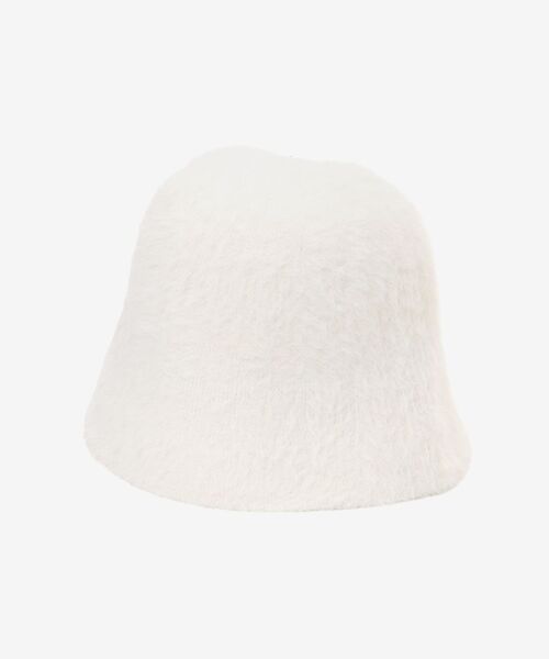 MAJESTIC LEGON（マジェスティックレゴン）の「シャギーバケットハット（ハット・レディース・アイボリー/ブラック・FREE）」の6枚目の写真