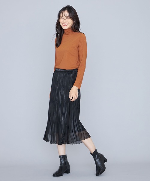 A/C DESIGN BY ALPHA CUBIC(エーシーデザインバイアルファキュービック)の「シアープルオーバー(Tシャツ/カットソー・レディース・ブルー/オフホワイト/ブラウン/ライトグレー/ブラック・M/L/LL)」の15枚目の写真