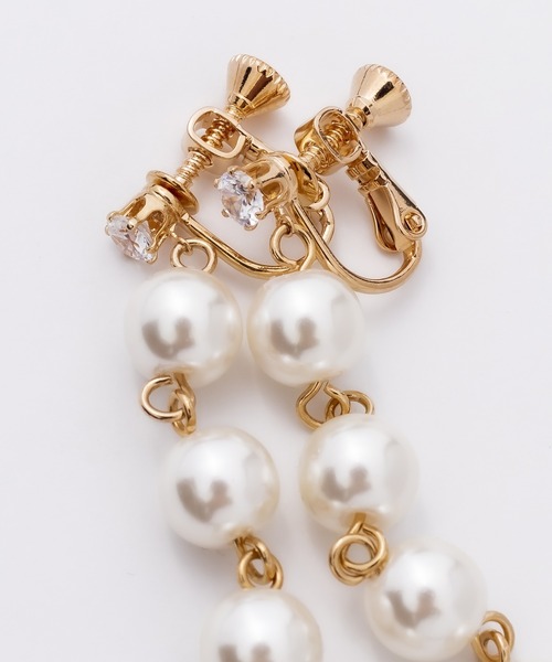 セール】4連パールイヤリング (両耳用)（イヤリング）｜ciite