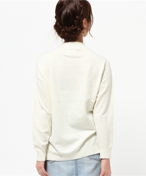 Omekashi(オメカシ)の「【Omekashi】洗えるニット!ウオシャブルハイネック(ニット/セーター・レディース・オフホワイト/ブラック/キャメル・フリ-)」の6枚目の写真