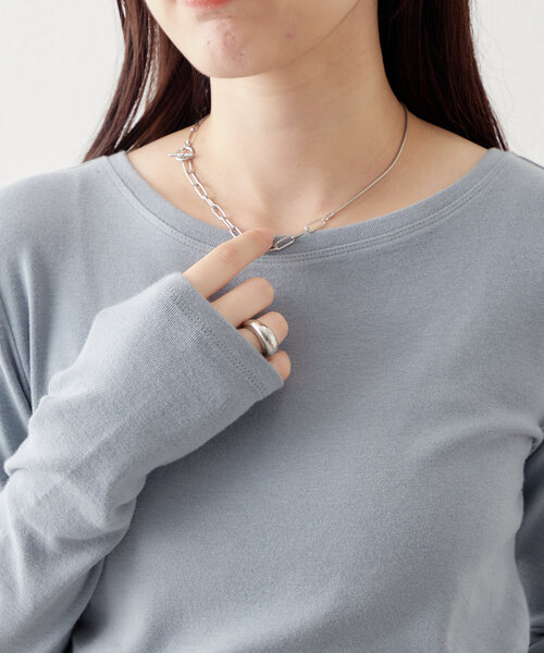 mystic（ミスティック）の「ドッキングチェーンネックレス（ネックレス・レディース・ゴールド/シルバー・ONE SIZE）」の3枚目の写真