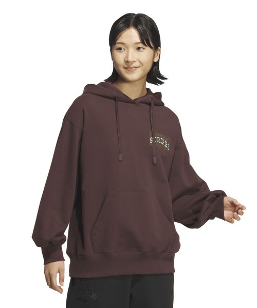 adidas（アディダス）の「アディダス adidas W CLG スウェットフーディ（スウェット・レディース・ブルー/ブラウン・S/M/L/XL）」の2枚目の写真
