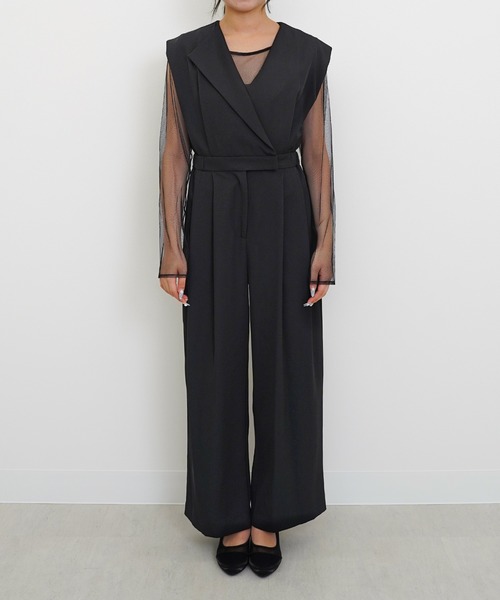 ★新品★カナKana パンツドレス　結婚式　パーティー　2次会 Kana パンツドレス ジャケット セットアップ 2点セット