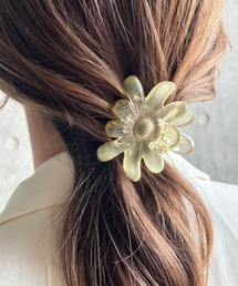 ciite'（シーテ）の「クリアサニーフラワー ヘアクリップ（バレッタ/ヘアクリップ）」