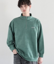 スウェット ハーフジップ」に該当するグリーン・カーキ/緑色系の