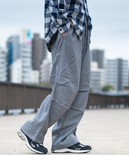 ROOT THREE(ルートスリー)の「【3】ポリツイル ワイドパラシュートパンツ(カーゴパンツ・メンズ・ネイビー/ブラウン/グレー/ブラック・MEDIUM/LARGE/X-LARGE)」の12枚目の写真