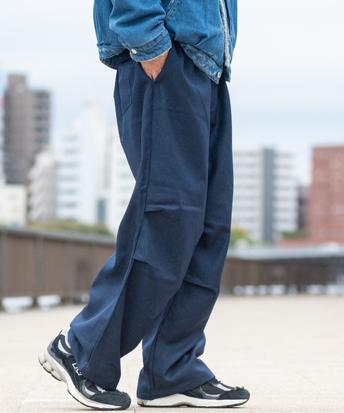 ROOT THREE(ルートスリー)の「【3】ポリツイル ワイドパラシュートパンツ(カーゴパンツ・メンズ・ネイビー/ブラウン/グレー/ブラック・MEDIUM/LARGE/X-LARGE)」の20枚目の写真