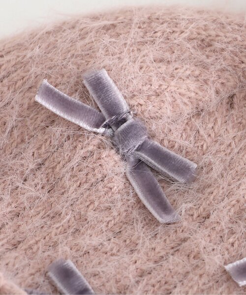 apres les cours(アプレレクール)の「ベロアリボンベビーニット帽(ニットキャップ/ビーニー・キッズ・アイボリー/ピンク・46/48)」の14枚目の写真