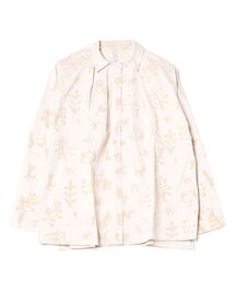 Emago（イマゴ）の「EMAGO 植物とﾈｺ総柄ﾌﾟﾘﾝﾄｼｬﾂ（シャツ/ブラウス）」