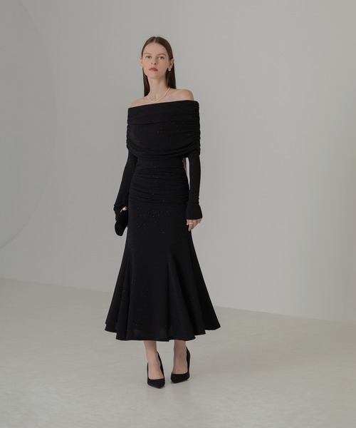 セール】【LEJA】ストーンオフショルダーアームカバー付き2WAY