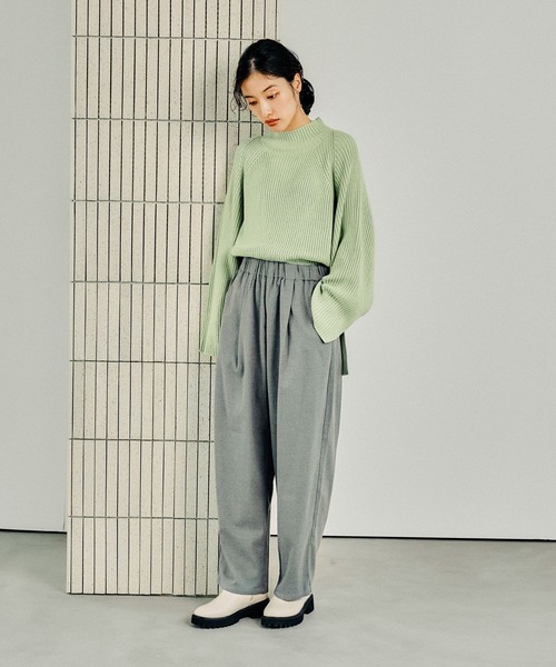 LEPSIM（レプシィム）の「ウールライクコクーンパンツ　226073（その他パンツ・レディース・ブラック/ボルドー/グレー・FREE）」の14枚目の写真