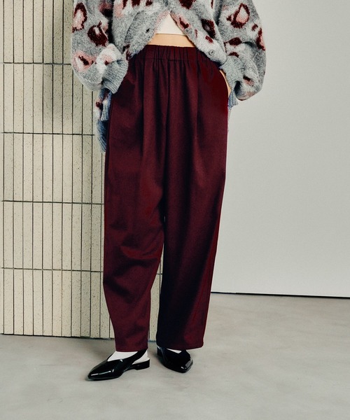 LEPSIM（レプシィム）の「ウールライクコクーンパンツ　226073（その他パンツ・レディース・ブラック/ボルドー/グレー・FREE）」の18枚目の写真