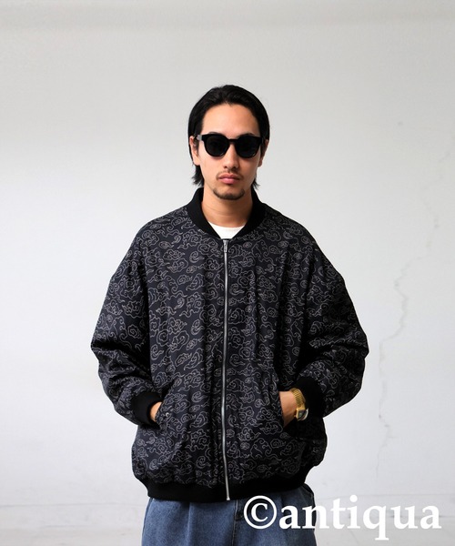 雲柄ブルゾン（ブルゾン）｜antiqua（アンティカ）