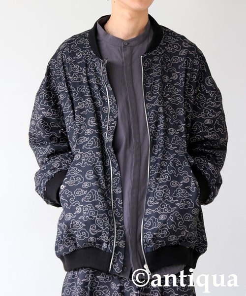 雲柄ブルゾン（ブルゾン）｜antiqua（アンティカ）