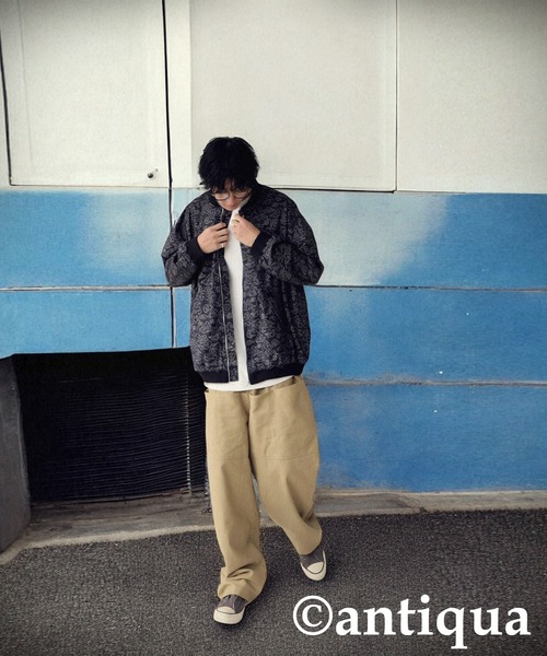 雲柄ブルゾン（ブルゾン）｜antiqua（アンティカ）