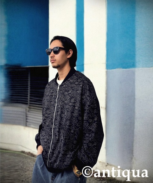 雲柄ブルゾン（ブルゾン）｜antiqua（アンティカ）