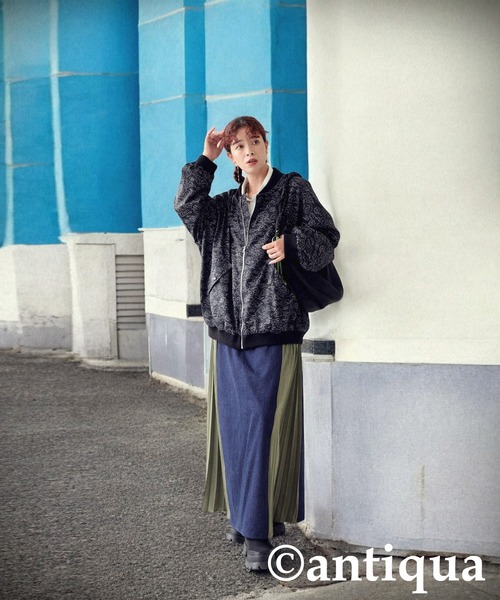 雲柄ブルゾン（ブルゾン）｜antiqua（アンティカ）