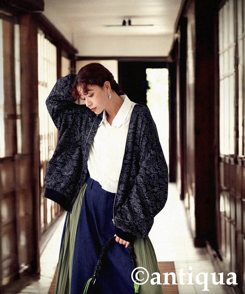 雲柄ブルゾン（ブルゾン）｜antiqua（アンティカ）