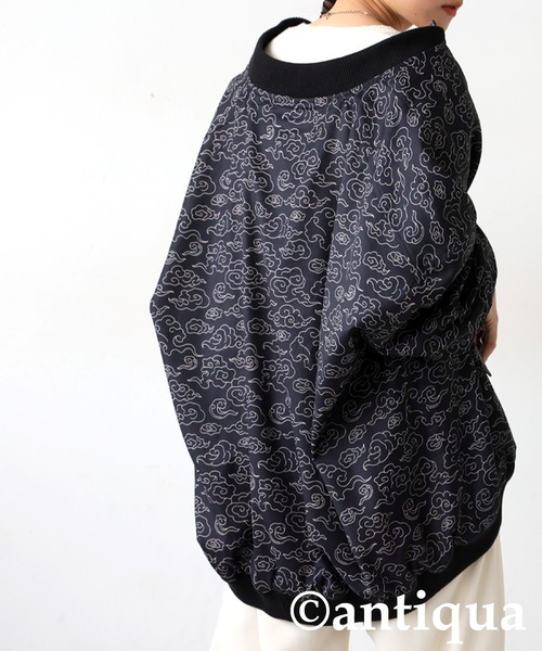 雲柄ブルゾン（ブルゾン）｜antiqua（アンティカ）